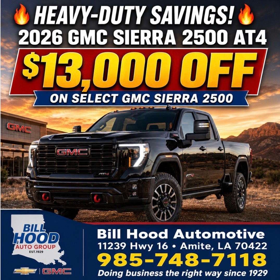 2026 GMC Sierra 2500 AT4 $13,000 off select models